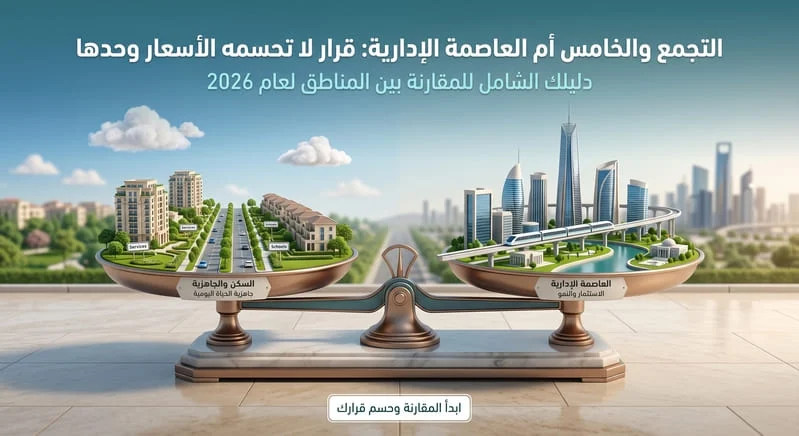 أين تشتري في 2026؟ التجمع الخامس أم مستقبل سيتي أم العاصمة الإدارية